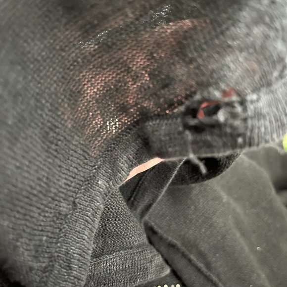 Skull Cashmere Pullover Sweater Rhinestone Skull M - Picture 9 of 9